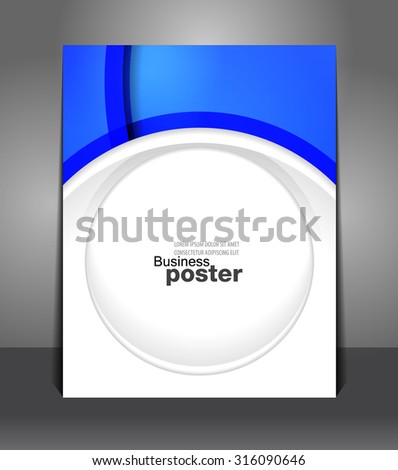 Stylish presentation of business poster. Flyer design content background. Design layout template