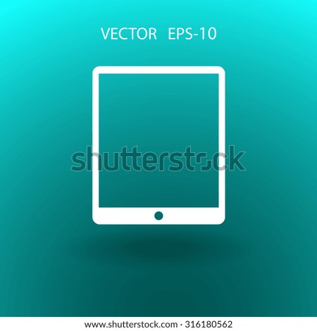 Flat icon of touchpad