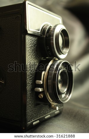 old reflex camera 120 format film