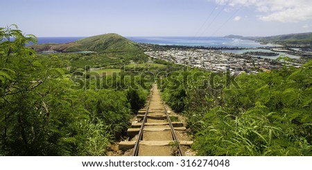 Koko Head Stairs Royalty-Free Stock Photo #316274048