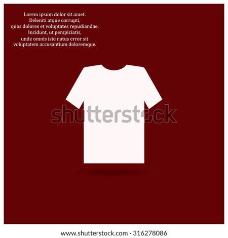 T-shirt  icon. vector design