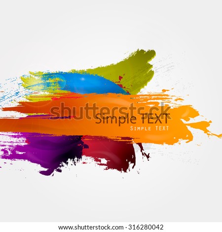 Vector illustration of abstract paint