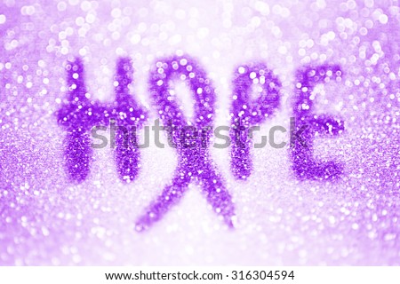 Abstract purple ribbon hope background for awareness of social issues such as cancer, alzheimer disease, lupus, epilepsy, drug overdose, domestic violence and others Royalty-Free Stock Photo #316304594