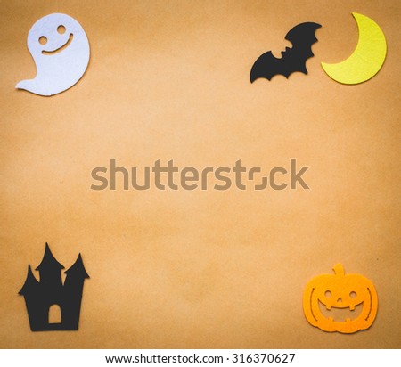 Halloween background and copy space