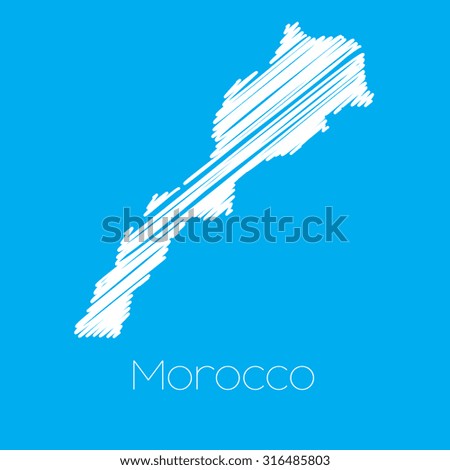 A Map of the country of Morocco