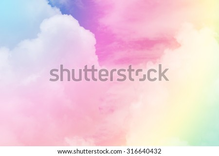 cloud background with a pastel colored gradient. Royalty-Free Stock Photo #316640432