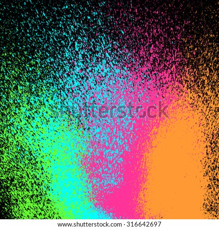 Neon vector spray stains Royalty-Free Stock Photo #316642697