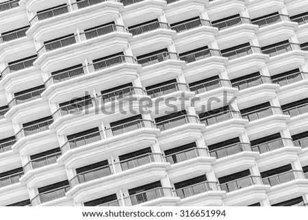Window building textures background - Black and white processing style pictures