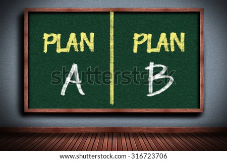  Plan A or Plan B