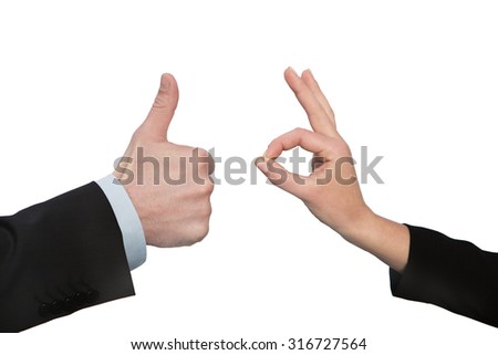     ok ,hand with thumb up 
