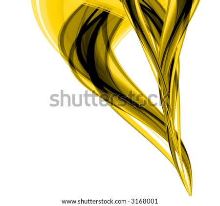 yellow waves - abstract image