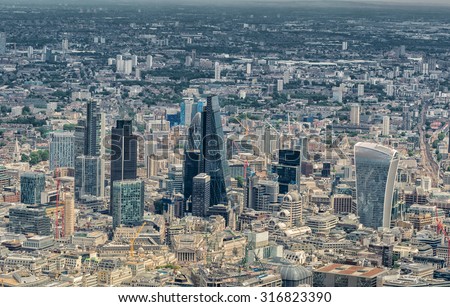 London skyline, UK.