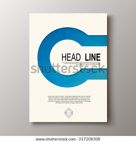 Abstract design of the title page, the cover of the magazine, the presentation. For poster, flyer, brochure design template.