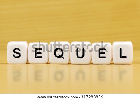 SEQUEL word on blocks