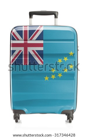 Suitcase painted into national flag series - Tuvalu
