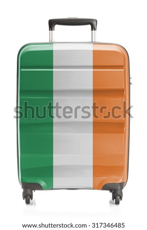 Suitcase painted into national flag series - Ireland
