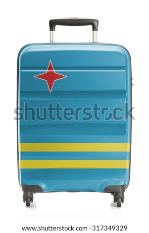 Suitcase painted into national flag series - Aruba