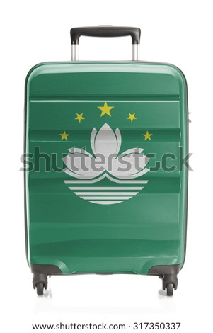 Suitcase painted into national flag series - Macau