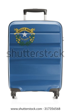 Suitcase painted into US state flag series - Nevada