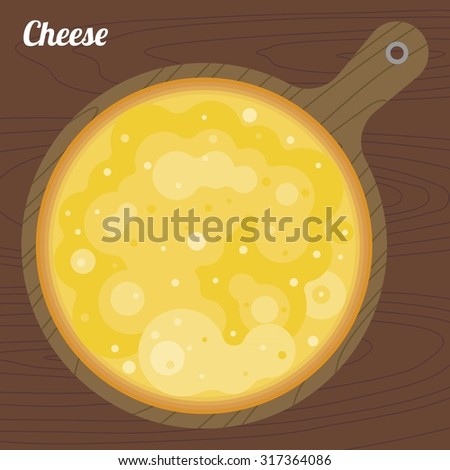 Vector Cheese Pizza,flat design