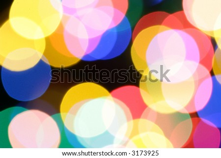 Christmas garland lights abstract background
