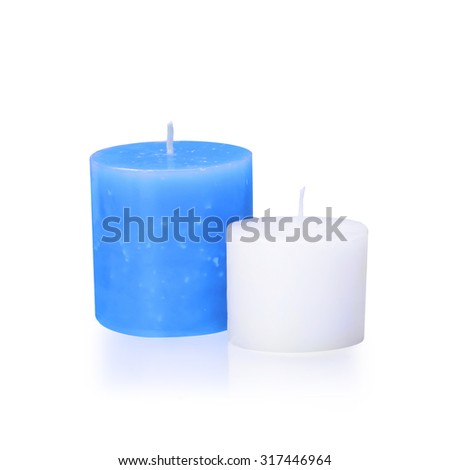 candle Aromatherapy  isolated on white background. This has clipping path.
