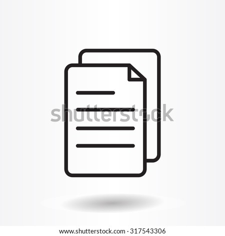 line note paper icons Royalty-Free Stock Photo #317543306