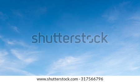 image of clear blue sky on day time for background usage.