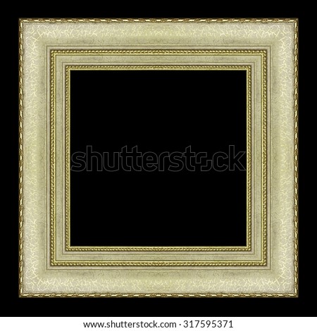 frame isolated on black background.