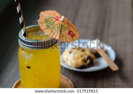 Passionfruit cold soda