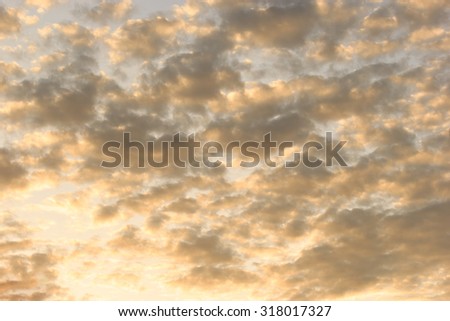 Twilight sky with cloud