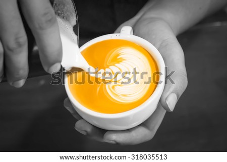 The practice latte art