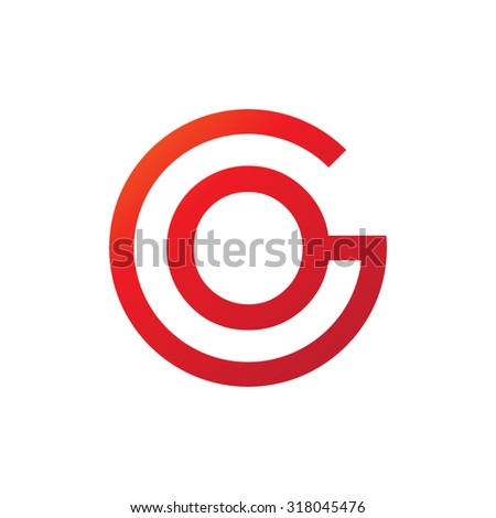 OG GO initial company circle G logo red