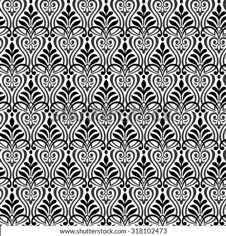 Seamless Black Wallpaper Pattern