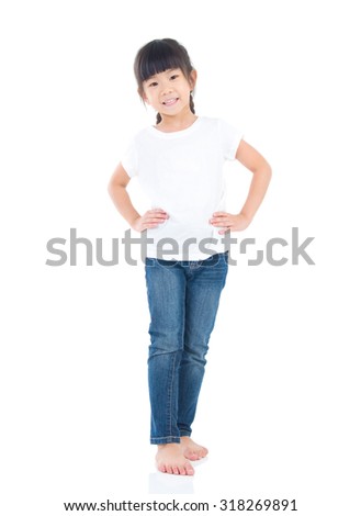 Portrait of a beautiful asian kid Royalty-Free Stock Photo #318269891