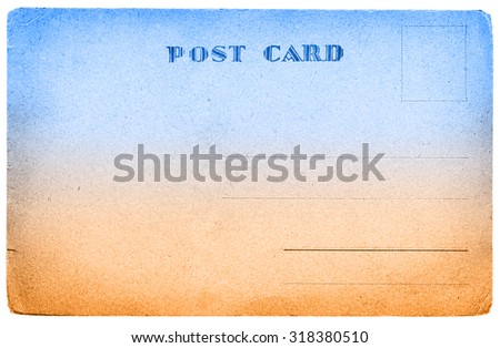 Two-color postcard