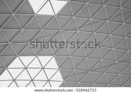 Triangular pattern ceiling 