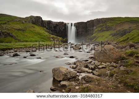 Gugufoss waterfall, Iceland