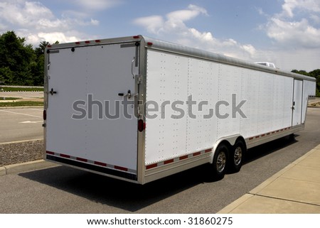 Trailer for hauling cars Royalty-Free Stock Photo #31860275