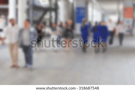 Trade show background, intentionally blurred post production