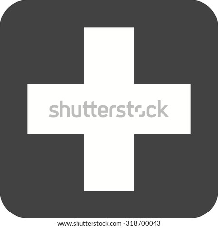 Plus, cross, checkmark icon vector image. Can also be used for shapes and geometry. Suitable for use on web apps, mobile apps and print media.