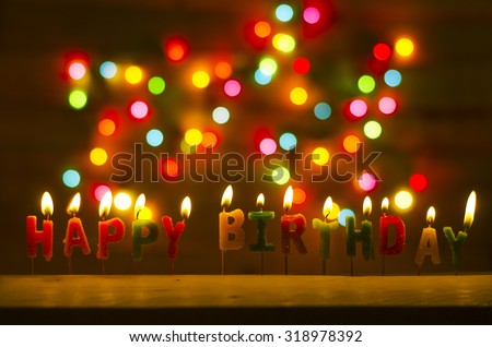 candle  on bokeh background