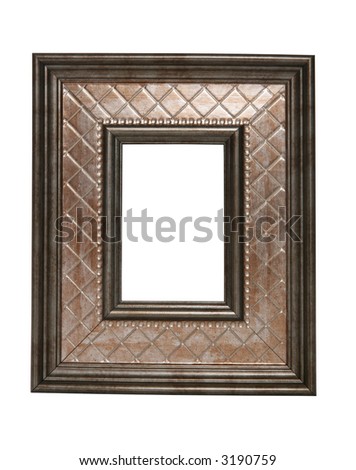 A stylish picture frame isolated over white