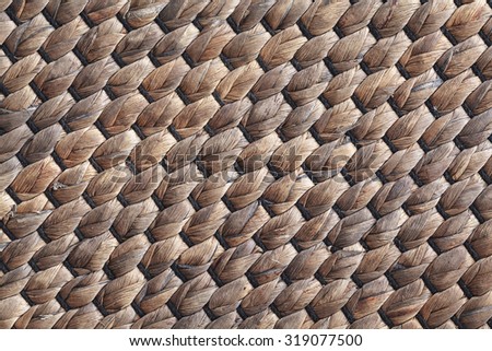 Old woven water hyacinth for design website, wallpaper, backgrounds 