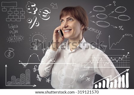 business woman talking on the phone