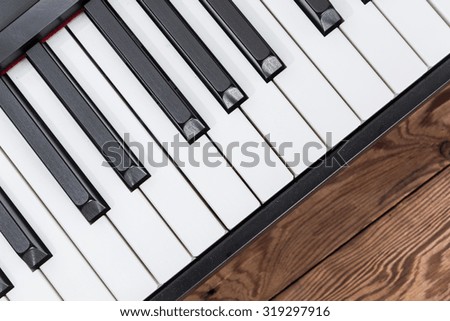 close-up electric piano