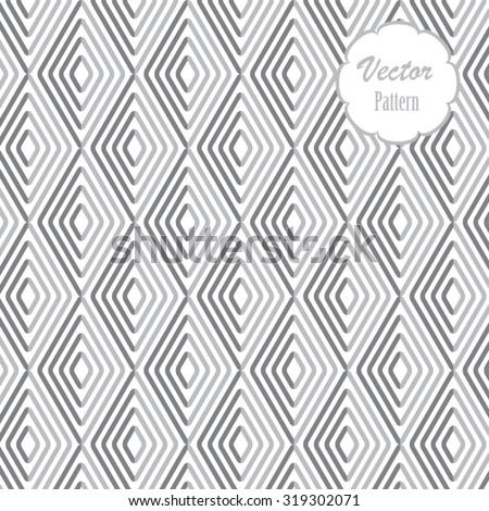 Vector pattern. Repeating geometric tiles with diamond shape elements
