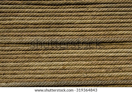 Seamless Texture of Brown Dirty Rope Around a Wooden Stake