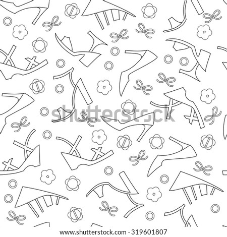seamless pattern with shoes