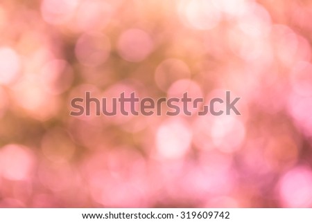 Beautiful sweet dreamy and soft colour bokeh for abstract pink pastel background 